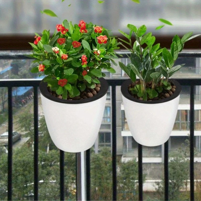 Vertical Wall Planter - Self-Watering Wall Hanging Planter,Railing Flower Pot,Vertical