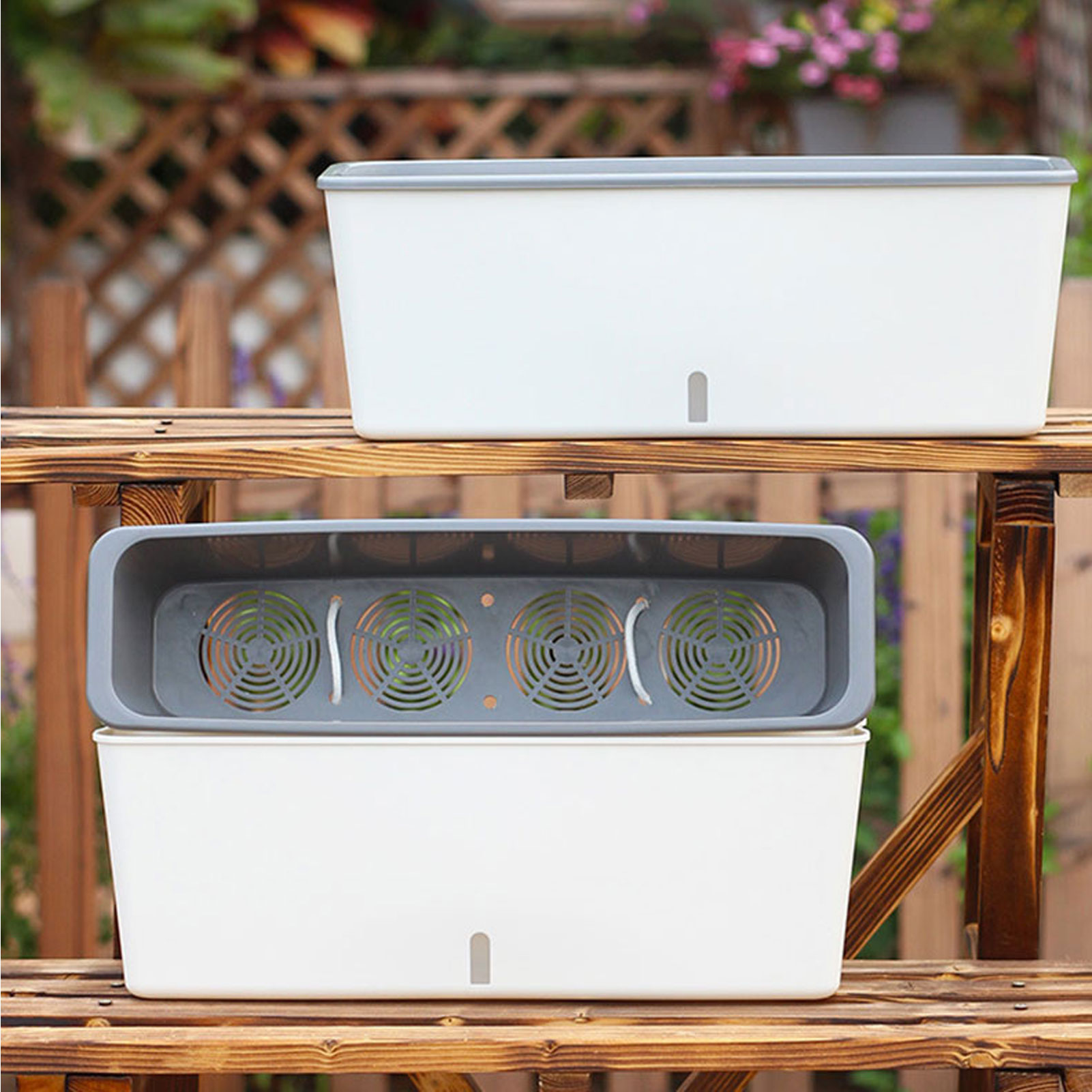 Vertical Wall Planter - Self-Watering Planter Pots with Handy Water