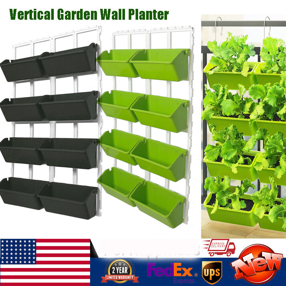 Vertical Wall Planter - 4 Tier Wall-Mounted Elevated Garden Planter