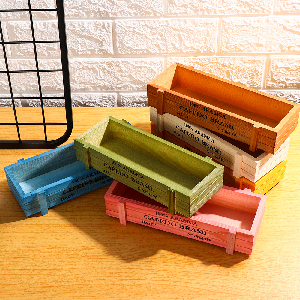 Natural Wooden Flowerpot Garde - Gardening Tools Vintage บทวิจารณ์และราคา