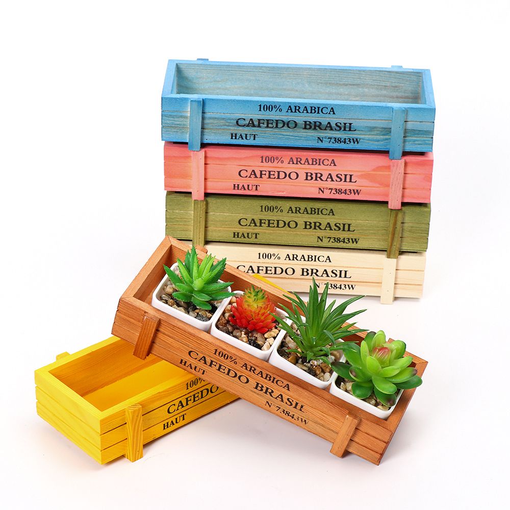 Natural Wooden Flowerpot Garde - Gardening Tools Vintage บทวิจารณ์และราคา