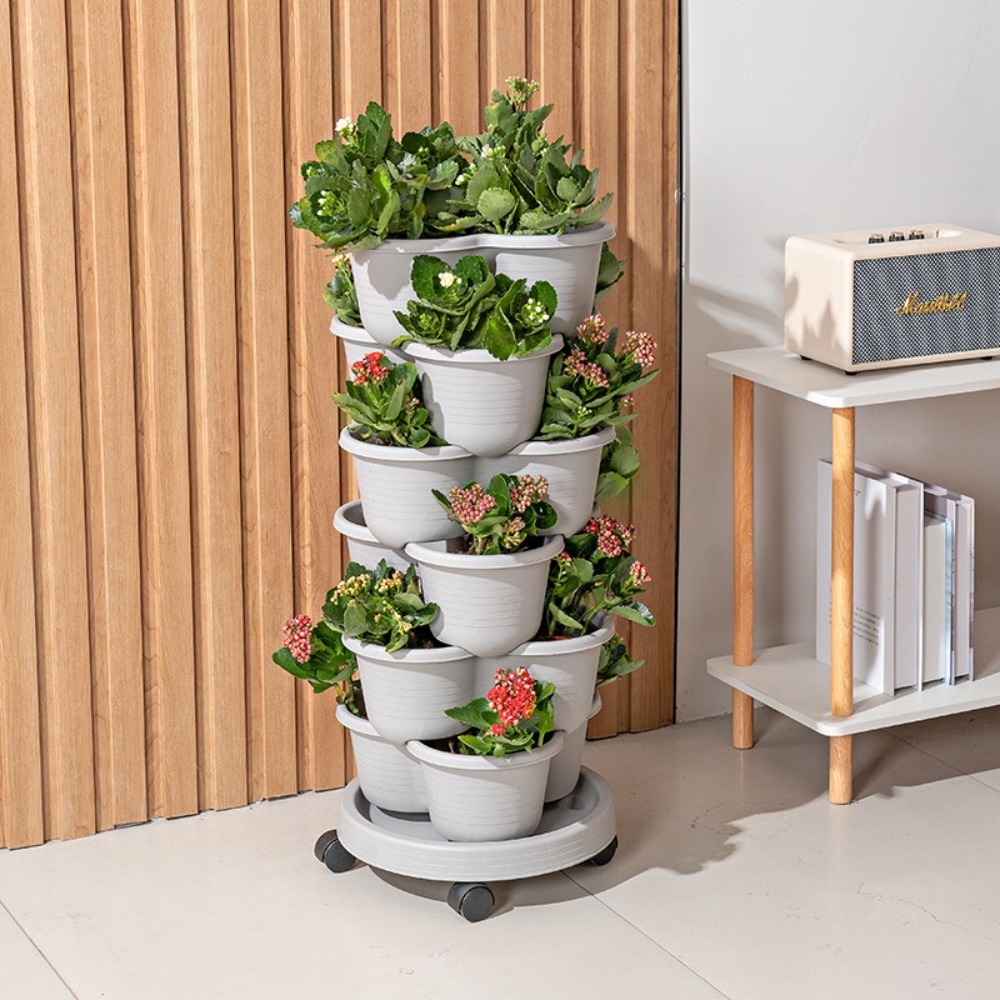 New Vertical Tower Stackable F - Vertical Wall Planter บทวิจารณ์และราคา
