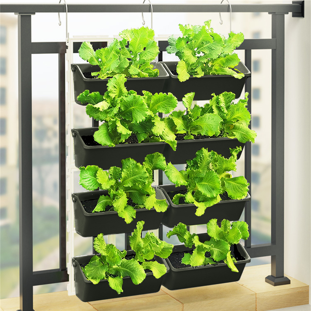4 Tier Wall-Mounted Elevated G - Vertical Wall Planter บทวิจารณ์และราคา