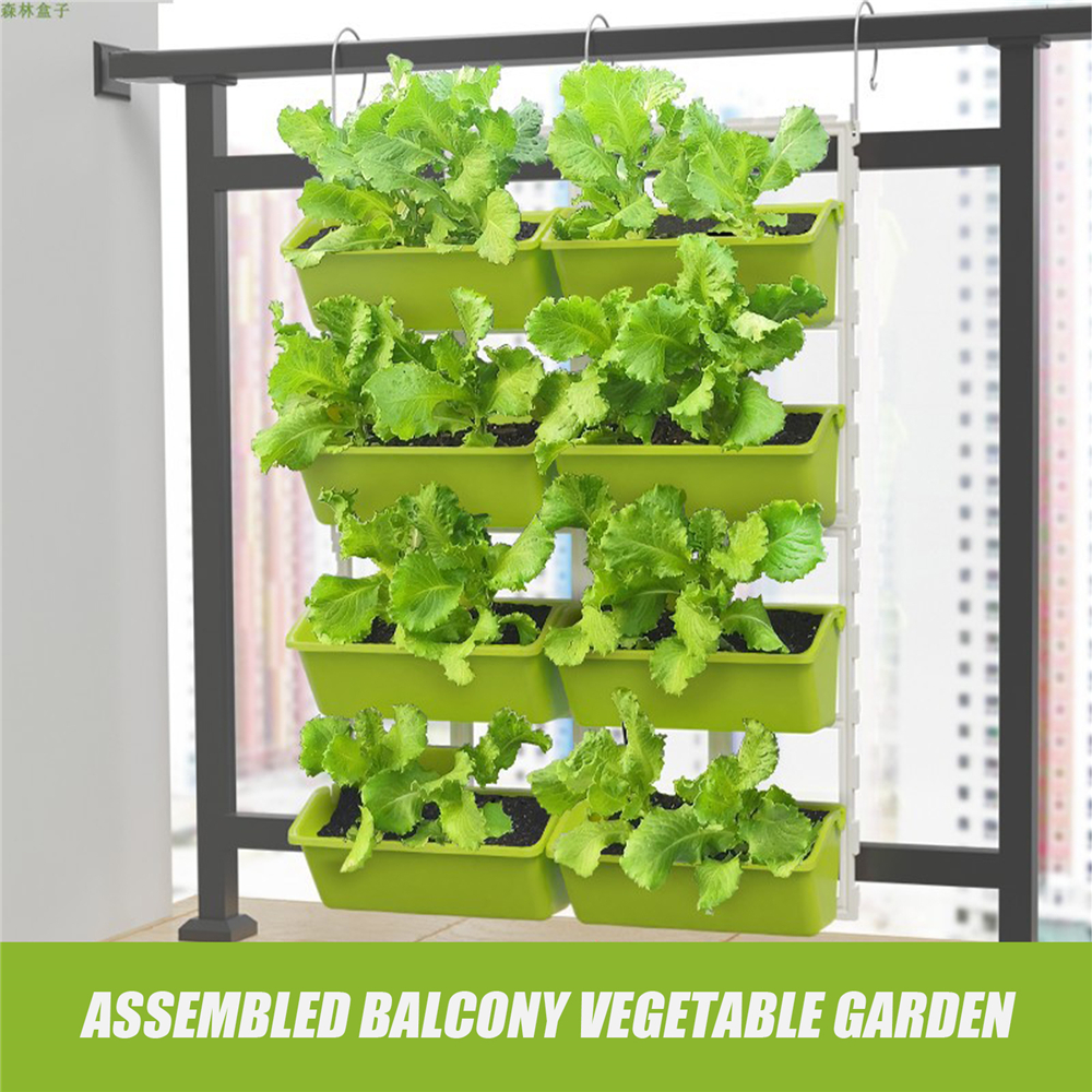 4 Tier Wall-Mounted Elevated G - Vertical Wall Planter บทวิจารณ์และราคา