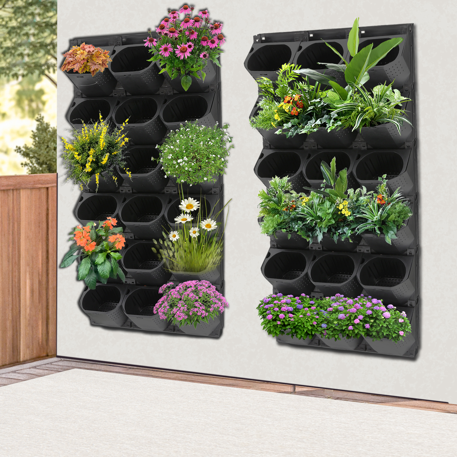 Stackable Self Watering Wall P - Vertical Wall Planter บทวิจารณ์และราคา