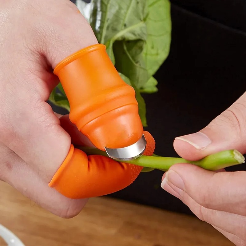 6pcs Finger Protector Silicone - Harvest Knife Garden บทวิจารณ์และราคา