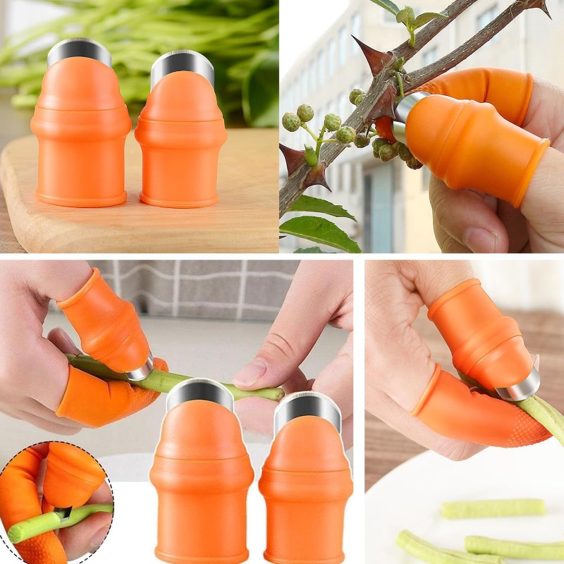 6pcs Finger Protector Silicone - Harvest Knife Garden บทวิจารณ์และราคา