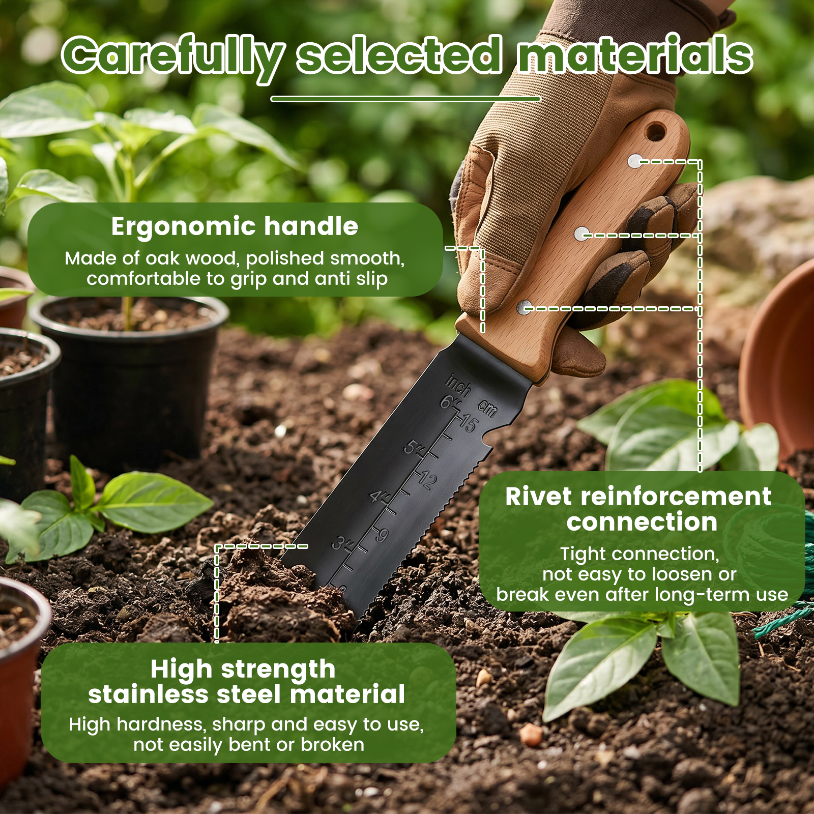 Garden Hori Hori Knife Stainle - Harvest Knife Garden บทวิจารณ์และราคา
