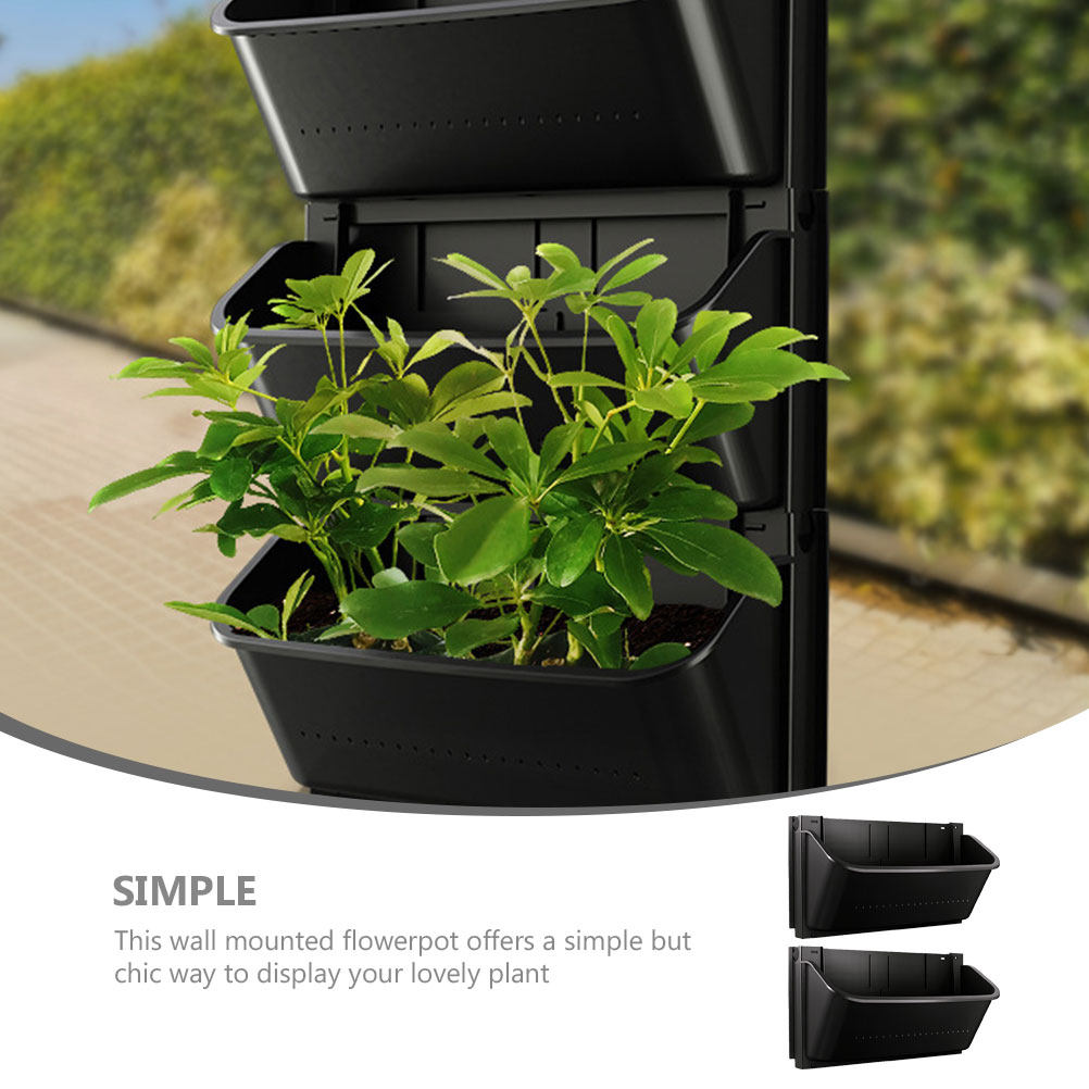 2Pcs Wall Planter Outdoor Vert - Vertical Wall Planter บทวิจารณ์และราคา