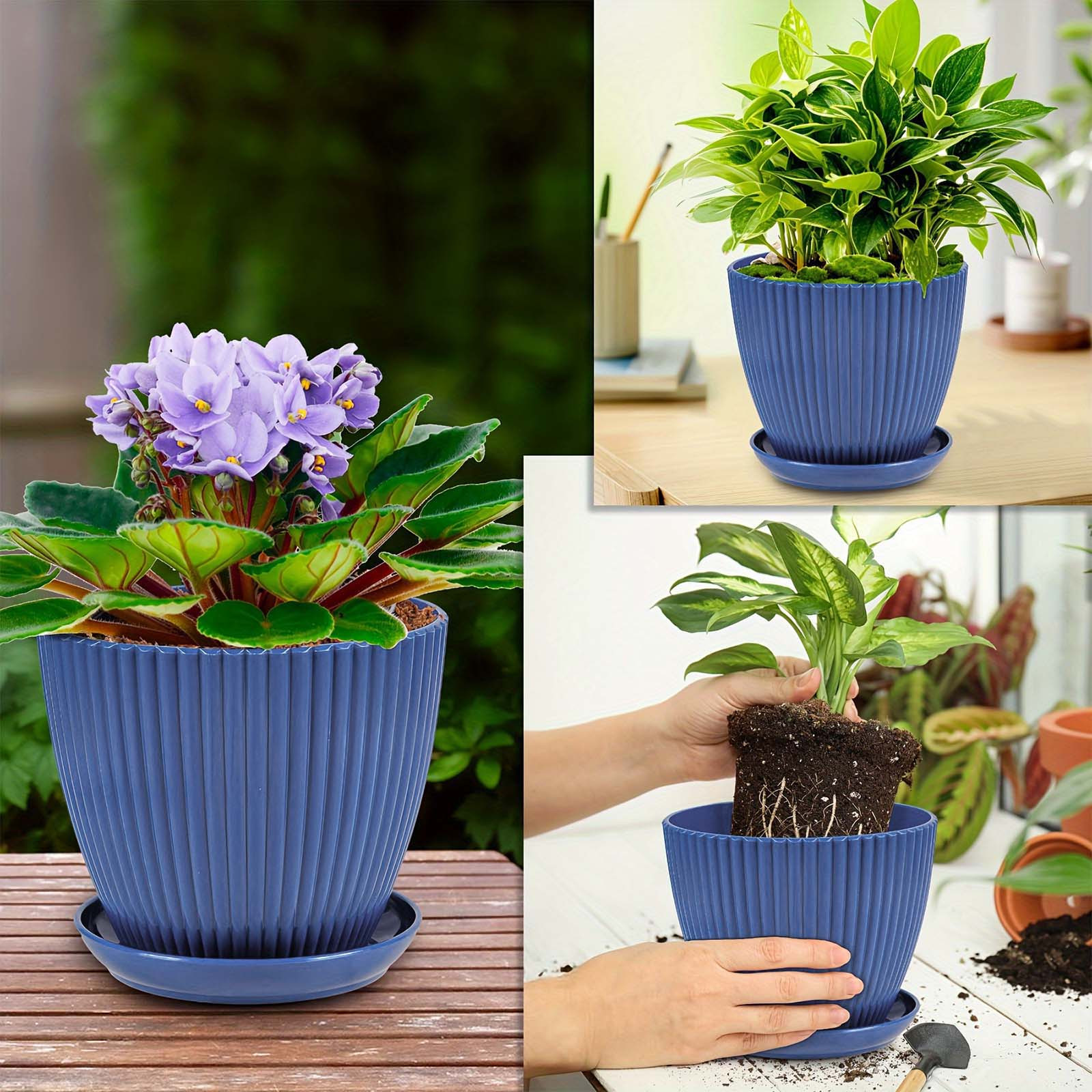 Vertical Striped Thickened Pla - Vertical Wall Planter บทวิจารณ์และราคา