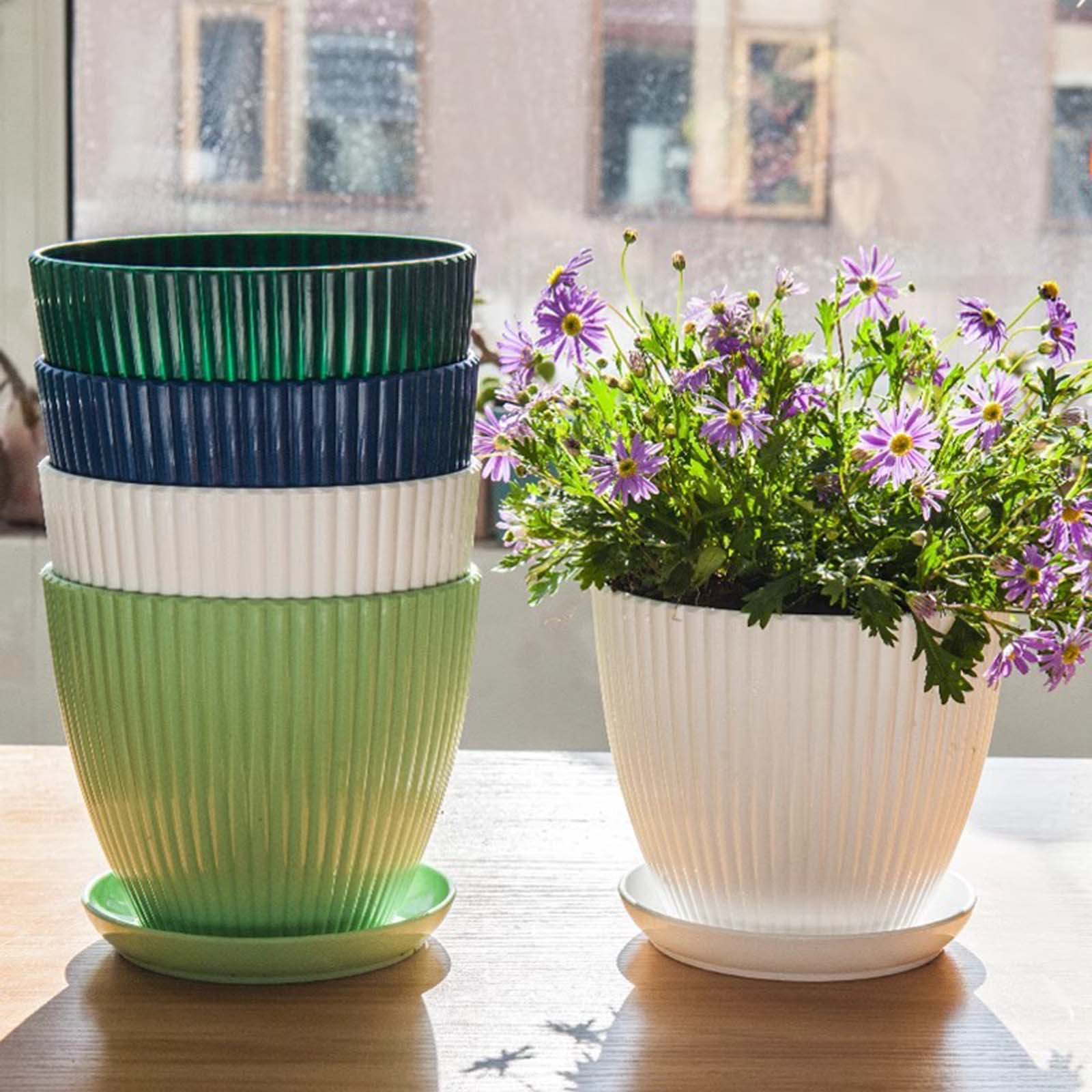 Vertical Striped Thickened Pla - Vertical Wall Planter บทวิจารณ์และราคา