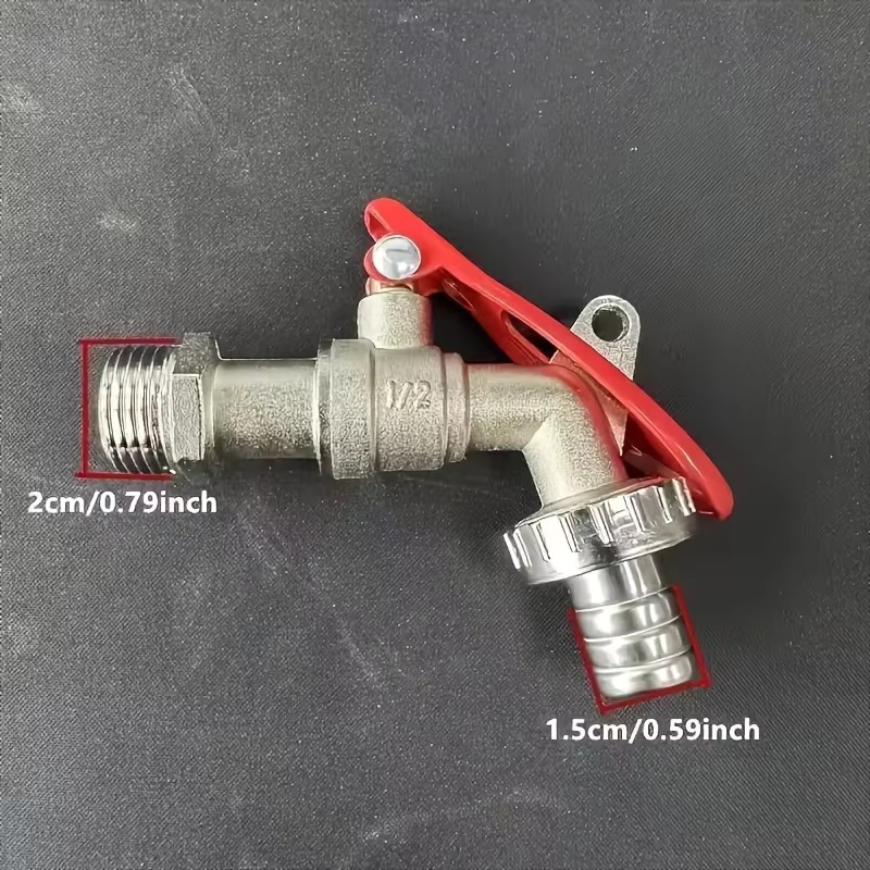 1Pc 1/2 Inch Zinc Alloy Faucet - Gardening Tools For Home บทวิจารณ์และราคา