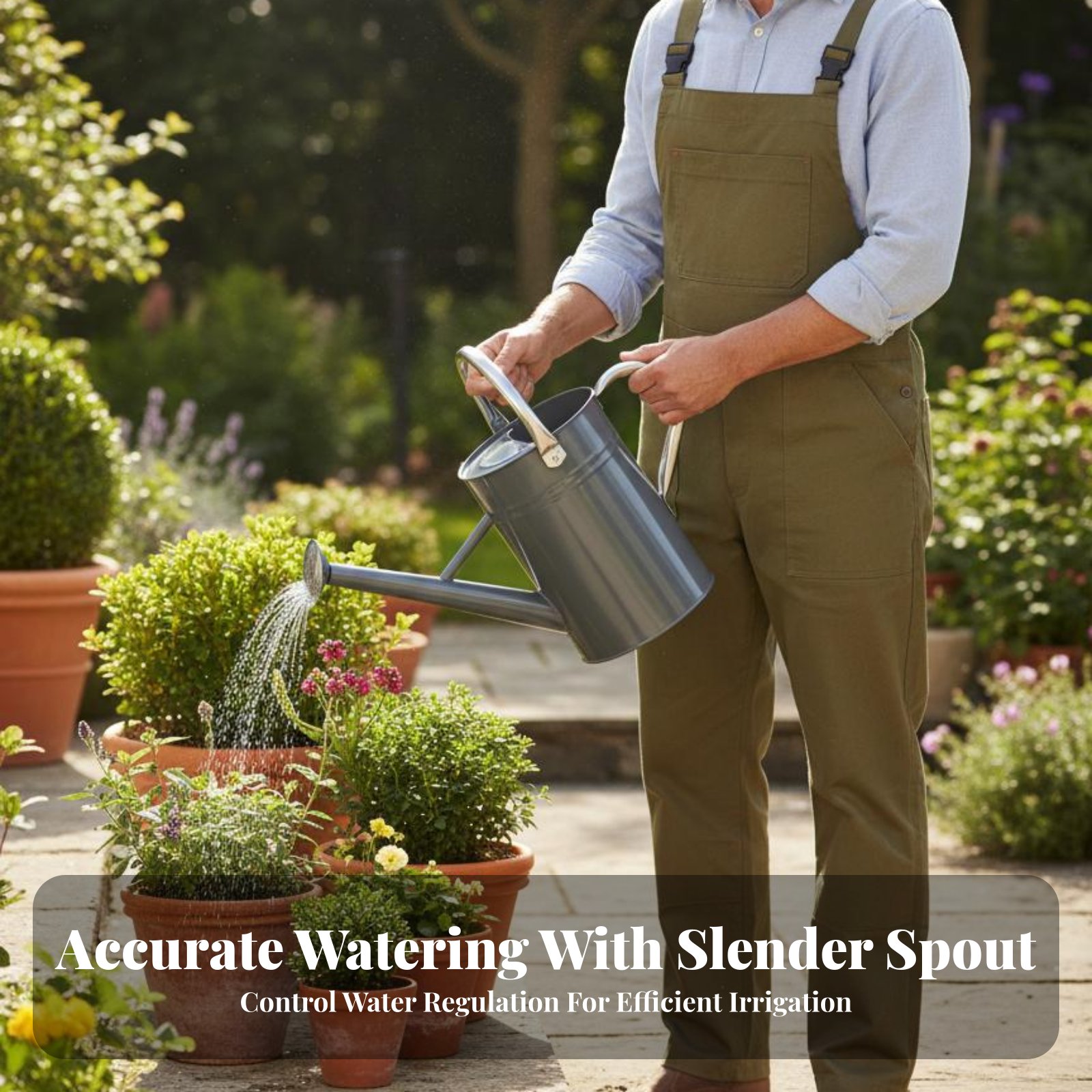 5L Garden Watering Pot Sturdy  - Gardening Tools Vintage บทวิจารณ์และราคา