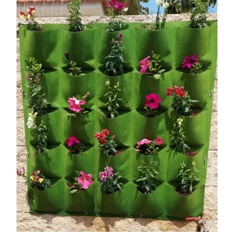 NEW Wall Hanging Pockets Plant - Vertical Wall Planter บทวิจารณ์และราคา