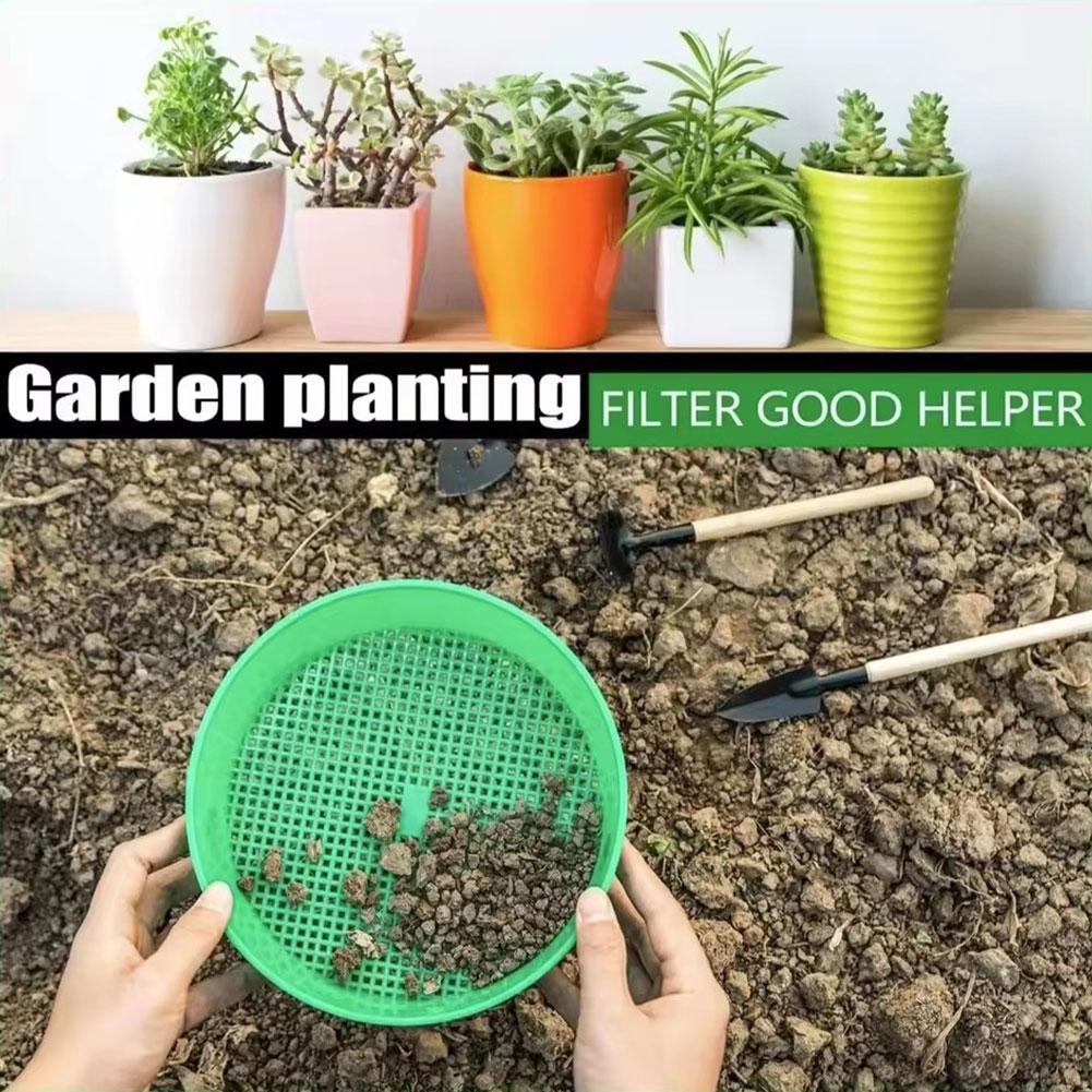 Round Plastic Soil Sifter Tool - Gardening Tools You Need บทวิจารณ์และราคา