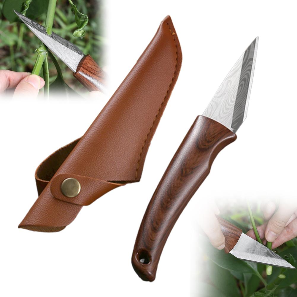 Wooden Handle Grafting Knife w - Harvest Knife Garden บทวิจารณ์และราคา