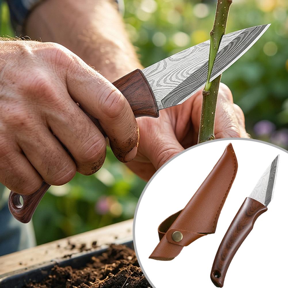 Wooden Handle Grafting Knife w - Harvest Knife Garden บทวิจารณ์และราคา