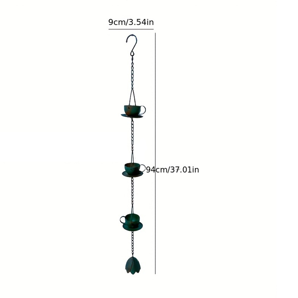 Teacup Rain Chain Decorative V - Gardening Tools Vintage บทวิจารณ์และราคา
