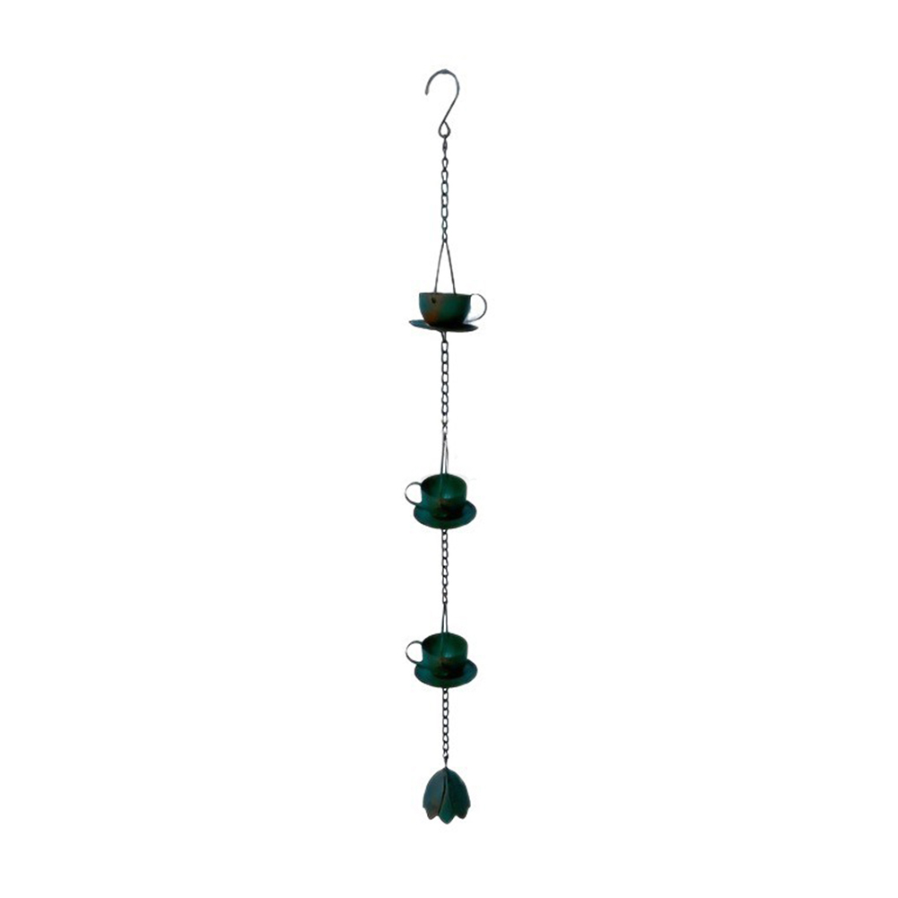 Teacup Rain Chain Decorative V - Gardening Tools Vintage บทวิจารณ์และราคา