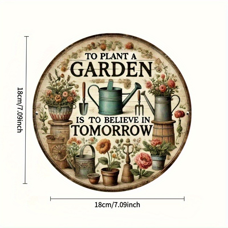 2D Flat, Rustic Farmhouse Wood - Gardening Tools Vintage บทวิจารณ์และราคา
