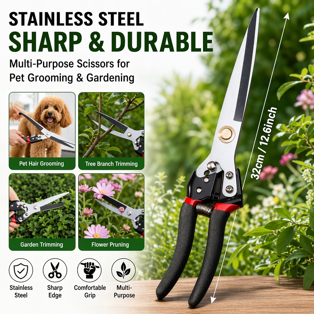 Scissors Heavy Duty Scissors S - Gardening Tools To Cut Branches บทวิจารณ์และราคา