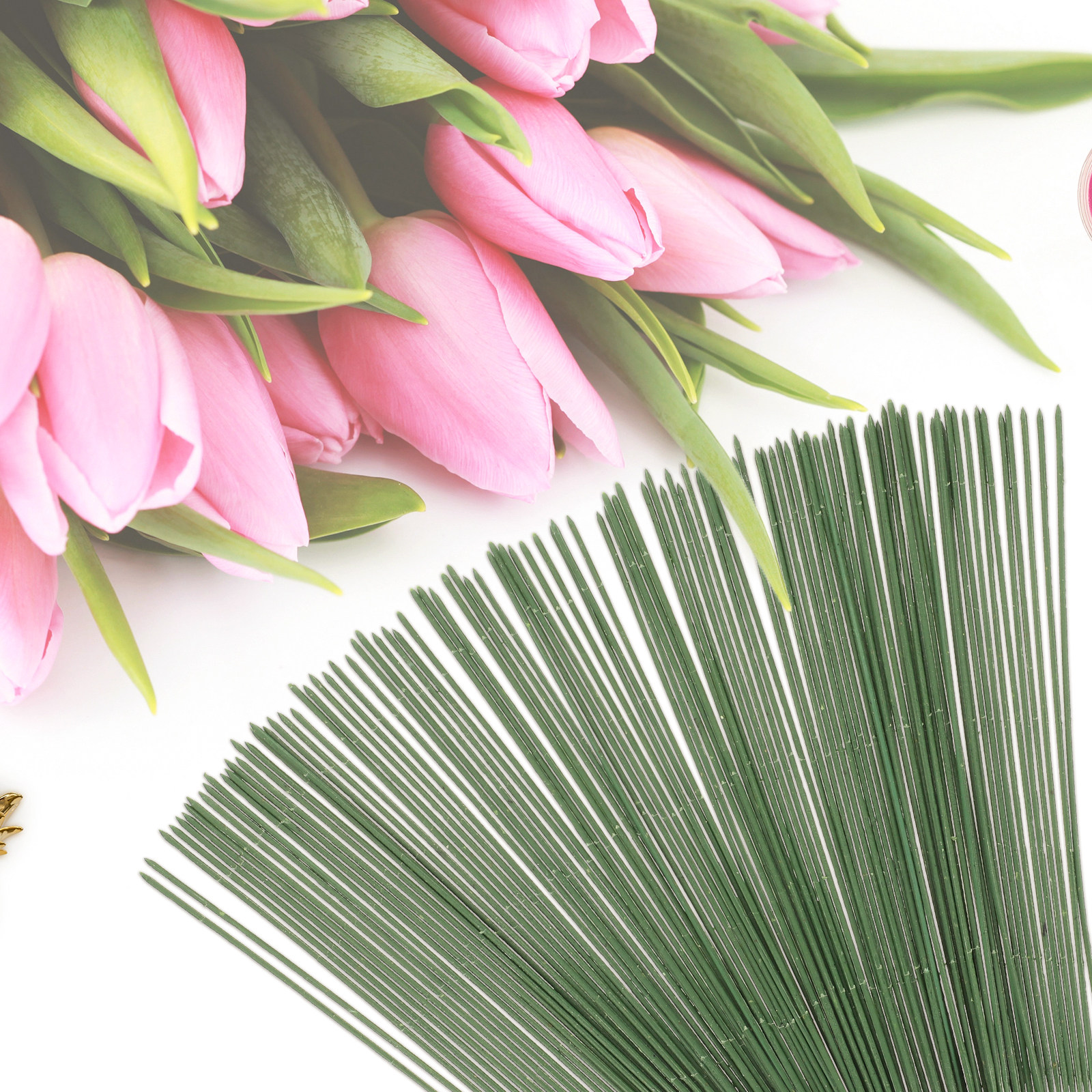 100Pcs Artificial Flower Stems - Gardening Tools For Home บทวิจารณ์และราคา